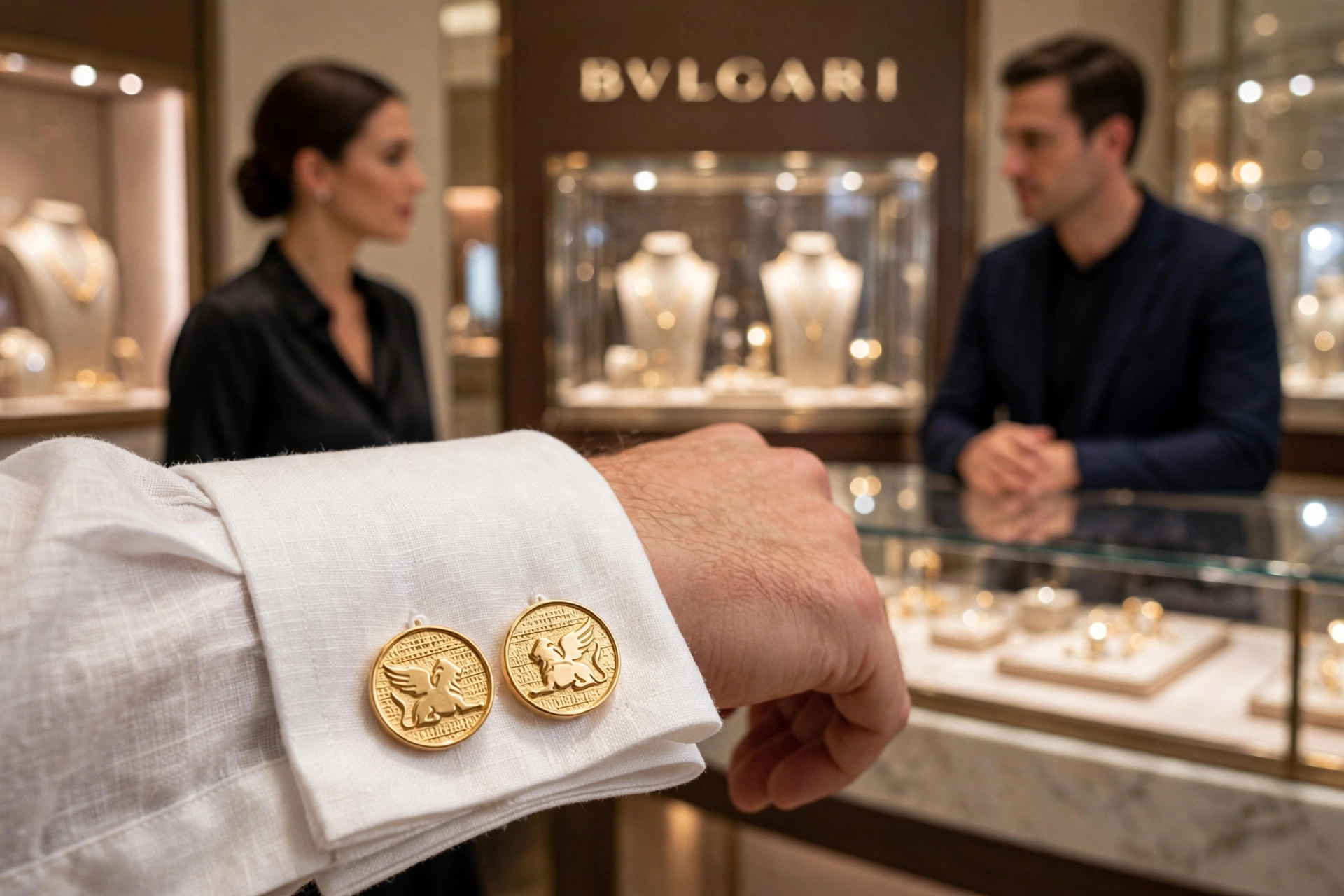 Da Re Jewelry - Winged Lion Cufflinks Gold edition - Image 14