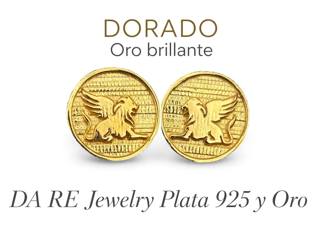 Da Re Jewelry - Winged Lion Cufflinks Gold edition - Image 3